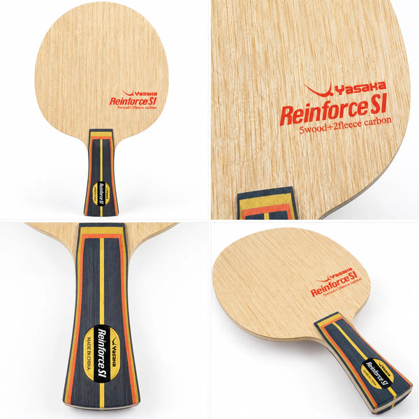 Yasaka Reinforce SI Table Tennis Blade – 5 Wood + 2 Fleece Carbon