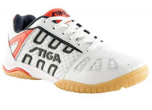 STIGA Liner II Table Tennis Shoe White RED